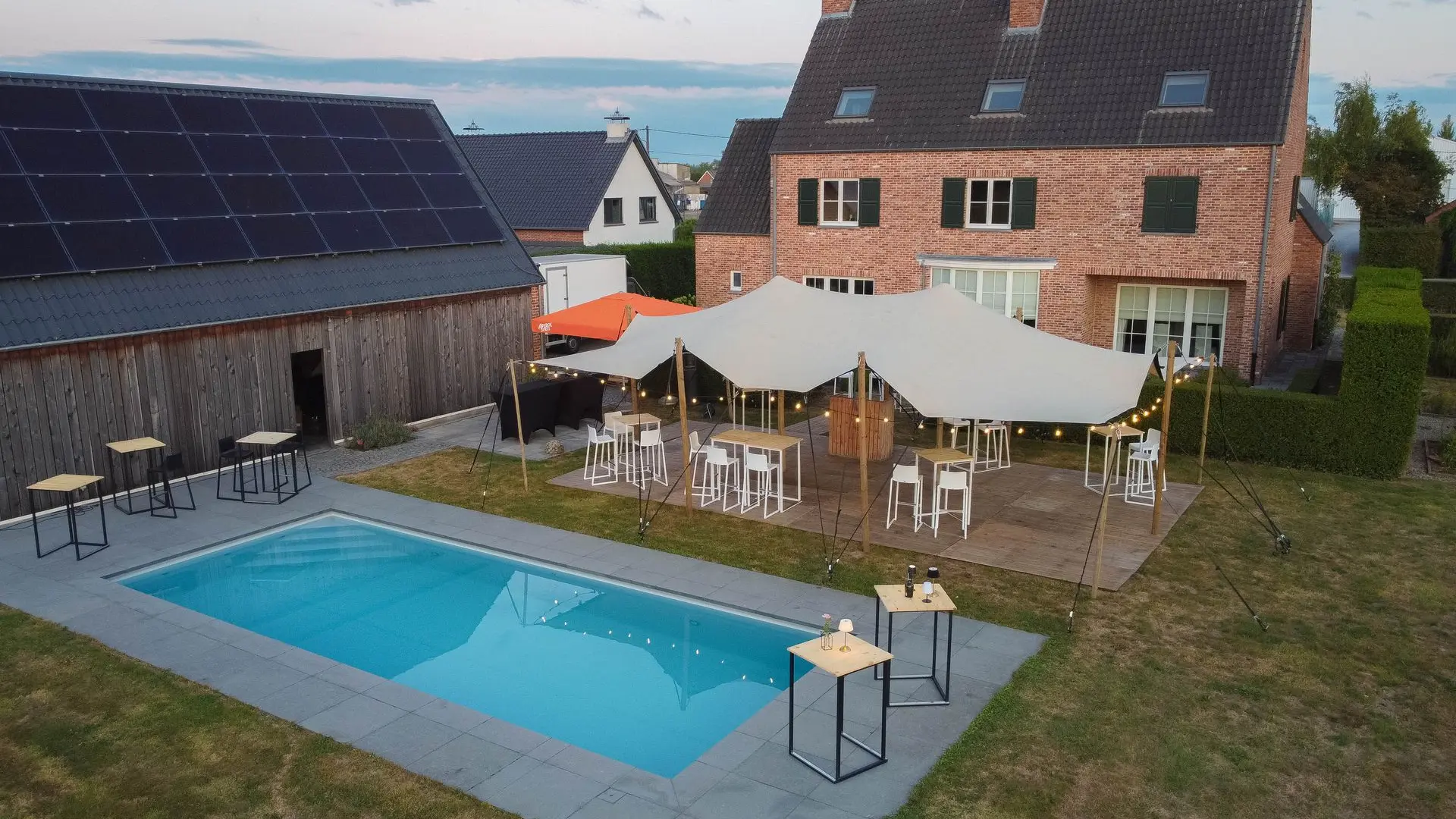 Tuin van een evenement