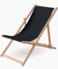 Strandstoel zwart