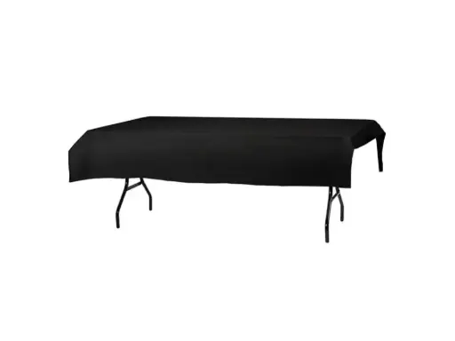 Tafellinnen- zwart- recht